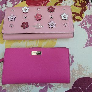 Coach wallet and kate spade wallet